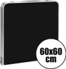 Stół składany z otworem 120x60cm Heckermann Czarny + 4x Podgląd zdjęcia produktu 6