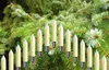 A string of LED filament candle lights are placed on a pine tree branch. Produktbild-Vorschau