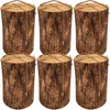 Six large logs arranged in two rows of three against a white background. Produktbild-Vorschau