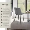 tectake® Set Stuhl Monroe gepolstert, in Samtoptik 48 x 59 Produktbild-Vorschau 2