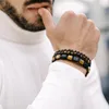 GT Collection | Plochý náramok z korálok pre mužov s Náhľad obrázku produktu 2