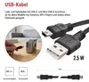 USB Kabel 2.0 A Stecker - Mini B Stecker 2m, schwarz Produktbild-Vorschau