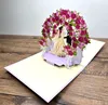 3D Pop-up-Hochzeitskarte mit Rosenblumenbogen und Produktbild-Vorschau 5