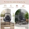 COSTWAY Wiklinowy fotel rattanowy, duży fotel wypoczynkowy Podgląd zdjęcia produktu 4