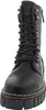 A black lace-up boot with a chunky platform sole. Produktbild-Vorschau