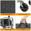 A collage of images showcasing the features of a foldable wagon. Produktbild-Vorschau