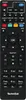 A black remote control with various buttons and labels. Produktbild-Vorschau