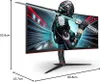 AOC G2 CU34G2X/BK LED display 86,4 cm (34") 3440 x 1440 Anteprima dell’immagine prodotto 12