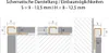 Diagrams showing installation possibilities and dimensions for a profile. Produktbild-Vorschau