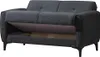 Schlafsofa Schlafcouch anthrazit 138 cm mit Bettkasten - Produktbild-Vorschau 4