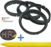 4X Zentrierringe 72,5 x 66,1 mm Grau Felgen Ringe + 1x Produktbild-Vorschau 1