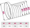KOTARBAU® ABS Universal Reduzierverbinder Ø80 – Ø160mm Produktbild-Vorschau 2