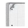 A close-up view of a spiral-bound notebook with graph paper. Podgląd zdjęcia produktu