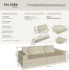Product information and dimensions for a modular sofa/play sofa. Náhled obrázku produktu