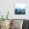 DEQORI Hybrid Leinwand Bild 30x30 cm 'Blauer Produktbild-Vorschau 3