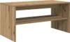 A simple, clean product shot of a wooden TV stand with two shelves against a white background. Náhľad obrázku produktu