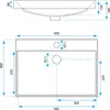 Rea Einbauwaschbecken Mandy Rectangle White Produktbild-Vorschau 7