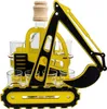 Holz-Bagger mit Karaffe & 6 Gläsern – Geschenk für Produktbild-Vorschau 1