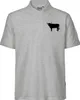 Huuraa Herren Polo Shirt Stier Bulle Silhouette S Sport Produktbild-Vorschau 1