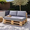 Blomster Palettenkissen 3er-Set für Gartenmöbel 120 x 80 cm Produktbild-Vorschau 3