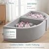 KiddyMoon viertel ecking bällebad bällepool 90x30cm/200 Produktbild-Vorschau 3