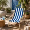 Holz Gartenliege mit Armlehnen – Klappbarer Garten- & Produktbild-Vorschau 4