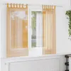 Voálové závesy so slučkami, 2 ks, oranžové, 140x175 cm Náhľad obrázku produktu 2