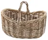 A woven rattan basket with a handle, presented against a white background. Náhled obrázku produktu
