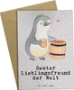 Mr. & Mrs. Panda valentinstagskarte Pinguin Bester Produktbild-Vorschau 1