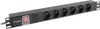 Lanberg PDU-06E-0200-BK, Spínané, 1U, Jedna fáze, Náhled obrázku produktu 5