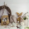25 kleine Papiertüte braun rot weiß HERZ Frohe Ostern Produktbild-Vorschau 4