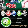 DREAMADE Pokerkoffer mit 300 Pokerchips & Spielmatte & Produktbild-Vorschau 2