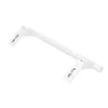 A white refrigerator door handle is shown against a white background. Produktbild-Vorschau
