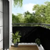 vidaXL Pare-vue de balcon noir 90x800 cm 100 % Voir les images du produit 2