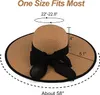 OD19 Damen Stroh Floppy Strand Sonnenhut UPF 50 Elastisch Produktbild-Vorschau 5