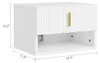 Maßangaben des SoBuy Nachttisches FBT176-E-W: 15,7 x 11,8 x 10,2 Zoll Produktbild-Vorschau