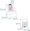 Relaxdays Kinder Klappstuhl, Campingstuhl mit Kuh-Motiv, Produktbild-Vorschau 4
