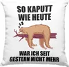 Trendation - Lustige Deko-Kissen mit Füllung 40x40n mit Produktbild-Vorschau 1