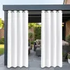 2 Stück Außen Vorhang Wetterfest Blickdicht Outdoorvorhänge Produktbild-Vorschau 1