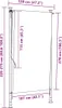 A diagram showing the dimensions of an outdoor roller blind. Anteprima dell’immagine prodotto