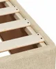 The Living Store Bettgestell Creme 80x200 cm Stoff Produktbild-Vorschau 8