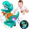 Baby Spielzeug,Krabbelnde Dinosaurier Babyspielzeug Musik Produktbild-Vorschau 1
