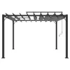 vidaXL Pergola avec toit à lamelles 3x3 m Anthracite Tissu Voir les images du produit 3