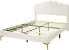 Gepolstertes Doppelbett in Samt – 140 x 200 cm – Produktbild-Vorschau 10