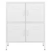 vidaXL Úložná skříň bílá 80x35x101,5 cm Ocel Náhled obrázku produktu 3
