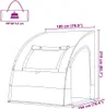 vidaXL Tenda da portellone posteriore Grigio e arancione Anteprima dell’immagine prodotto 8