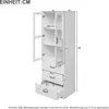 Merax Hochschrank mit 3 Schubladen,  Standvitrine mit LED Produktbild-Vorschau 8