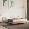 vidaXL Bettgestell mit Kopfteil Rosa 140x200 cm Samt - Produktbild-Vorschau 2