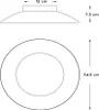 Lampa sufitowa plafon Lucide LED 12W 2700K FOSKAL Podgląd zdjęcia produktu 5