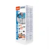 The image shows the packaging of a Bestway Steel Pro Max pool set. The packaging displays a picture of the pool with people swimming in it, as well as images of the included accessories and a family enjoying the pool. Produktbild-Vorschau